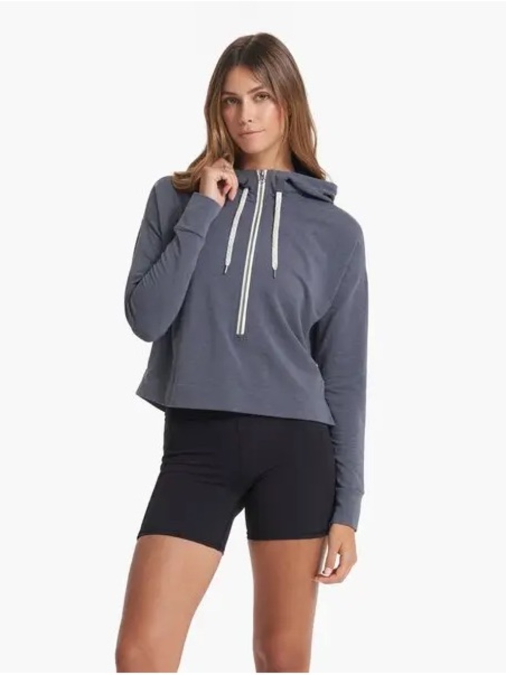 Vuori Vista Half Zip Jacket Hoodie in Blue/Purple in Medium/Large MSRP $108